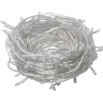 Гирлянда ECOLA LED N4YM06ELC 220V IP44 Нить 6м 100Led RGBW, 8 режимов, прозр.провод с вилкой