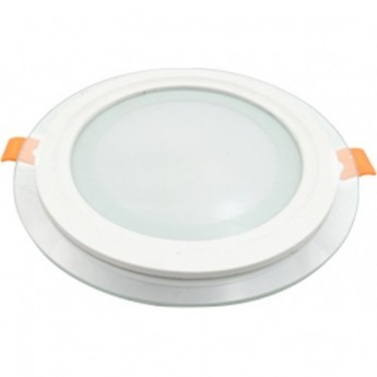 Круглый даунлайт встраиваемый ECOLA LED DOWNLIGHT 1042 DGRD18ELC со стеклом и подсветкой с драйвером 18W 220V 6500K 200x35 Круглый даунлайт встраиваемый ECOLA LED DOWNLIGHT 1042 DGRD18ELC со стеклом и подсветкой с драйвером 18W 220V 6500K 200x35