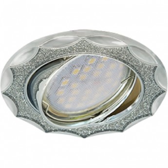 Светильник ECOLA MR16 DL36S GU5.3 встр. поворотный Звезда под стеклом Серебряный блеск/Хром 26x84 Светильник ECOLA MR16 DL36S GU5.3 встр. поворотный Звезда под стеклом Серебряный блеск/Хром 26x84