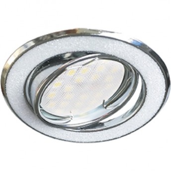 Светильник ECOLA MR16 DL39S GU5.3 встр. поворотный Круг под стеклом Белый блеск/Хром 26x94 Светильник ECOLA MR16 DL39S GU5.3 встр. поворотный Круг под стеклом Белый блеск/Хром 26x94