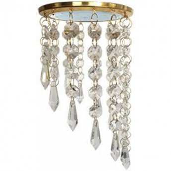 Встраиваемый светильник ECOLA GX53 H4 5343 GLASS ST53RVECB прозрачный, золото