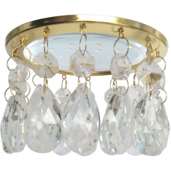 Встраиваемый светильник ECOLA GX53 H4 5350 GLASS SE53RVECB прозрачный, золото Встраиваемый светильник ECOLA GX53 H4 5350 GLASS SE53RVECB прозрачный, золото