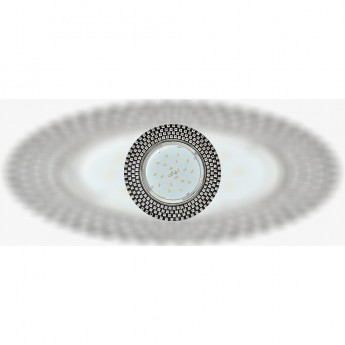 Встраиваемый светильник ECOLA GX53 H4 GLASS FX53RMECB черный, хром