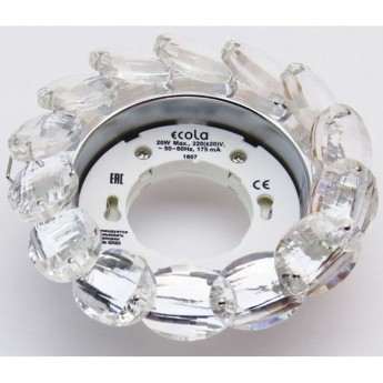 Встраиваемый светильник ECOLA GX53 H4 GLASS FW53RVECB хром Встраиваемый светильник ECOLA GX53 H4 GLASS FW53RVECB хром