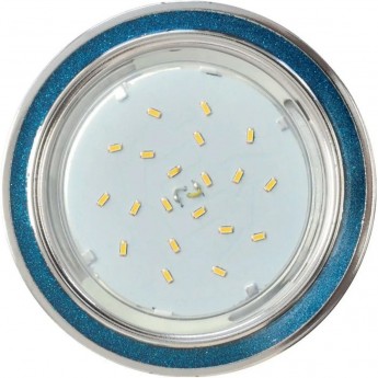 Встраиваемый светильник ECOLA GX53 H4 FB53GRECB голубой, хром Встраиваемый светильник ECOLA GX53 H4 FB53GRECB голубой, хром