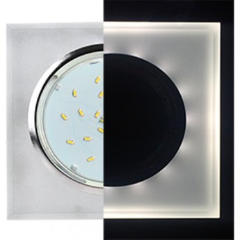 Встраиваемый светильник ECOLA GX53 H4 LD5313 GLASS SL53SNECH хром, матовый Встраиваемый светильник ECOLA GX53 H4 LD5313 GLASS SL53SNECH хром, матовый