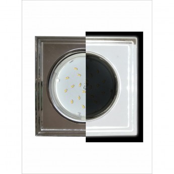 Встраиваемый светильник ECOLA GX53 H4 LD5315 GLASS SM53SSECH хром - хром (зеркальный) 38x120x120 Встраиваемый светильник ECOLA GX53 H4 LD5315 GLASS SM53SSECH хром - хром (зеркальный) 38x120x120