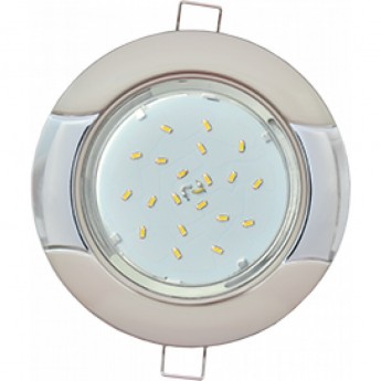 Встраиваемый светильник ECOLA H4 9012 FZ71H4ECB GX53 жемчуг-хром Встраиваемый светильник ECOLA H4 9012 FZ71H4ECB GX53 жемчуг-хром