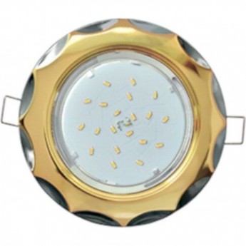 Встраиваемый светильник ECOLA H4 9014 FD81H4ECB GX53 "Звезда" золото-серебро Встраиваемый светильник ECOLA H4 9014 FD81H4ECB GX53 "Звезда" золото-серебро