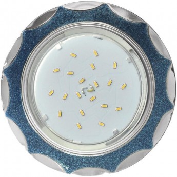 Встраиваемый светильник ECOLA H4 DL3902 FB53STECB GX53 Голубой блеск / хром Встраиваемый светильник ECOLA H4 DL3902 FB53STECB GX53 Голубой блеск / хром