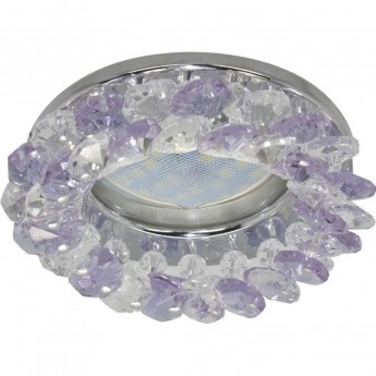 Встраиваемый светильник ECOLA MR16 CD4141 FP1618EFY прозрачный, фиолетовый, хром Встраиваемый светильник ECOLA MR16 CD4141 FP1618EFY прозрачный, фиолетовый, хром
