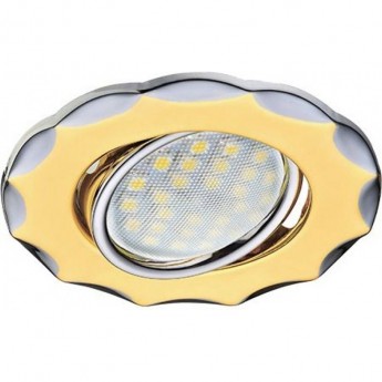 Встраиваемый светильник ECOLA MR16 DH07 FC1602EFS золото, хром Встраиваемый светильник ECOLA MR16 DH07 FC1602EFS золото, хром