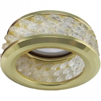 Встраиваемый светильник ECOLA MR16 DL1655 FG1655EFF прозрачный, золото Встраиваемый светильник ECOLA MR16 DL1655 FG1655EFF прозрачный, золото